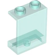 Panel 1 x 2 x 2 [Hollow Studs] / Trans-Light Blue