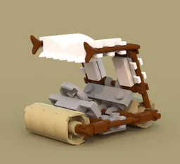 Flintstones car (minifigure scale)