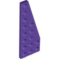 Lego Wedge Plate 8 x 3, 22° Right / Dark Purple