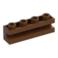 Brick Special 1 x 4 with Groove / Reddish Brown