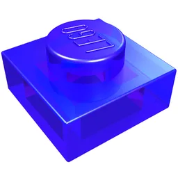 Plate 1 x 1 / Trans-Purple