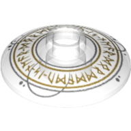 Lego Dish 2 x 2 Inverted [Radar] with Elaborate Runes Print