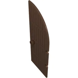 Door, Gate 1 x 4 x 9 Curved Top / Brown