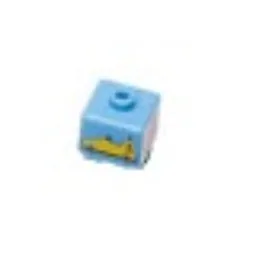 Pen Bead, Square with LEGOLAND Driver Test Car Print / Light Blue