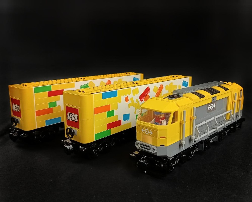 Lego Yellow Delivery Train