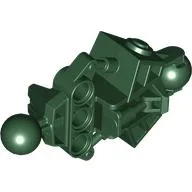 Large Figure Skeletal, Limb, with 2 Ball Joints, and 3 Holes (Vahki) / Dark Green