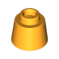 Lego Cone 1.17 x 1.17 x 2/3 (Fez) / Bright Light Orange