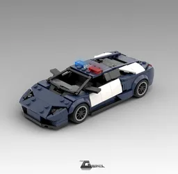 Lamborghini Murcielago 8stud wide - Police Version