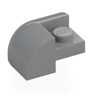 Brick Round, Curved 2 x 2 x 1, Corner / Light Bluish Gray