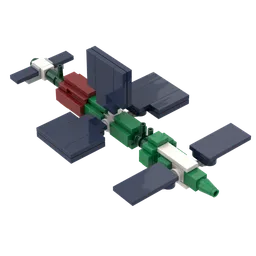Salyut 7 (1:220 scale - as ISS)