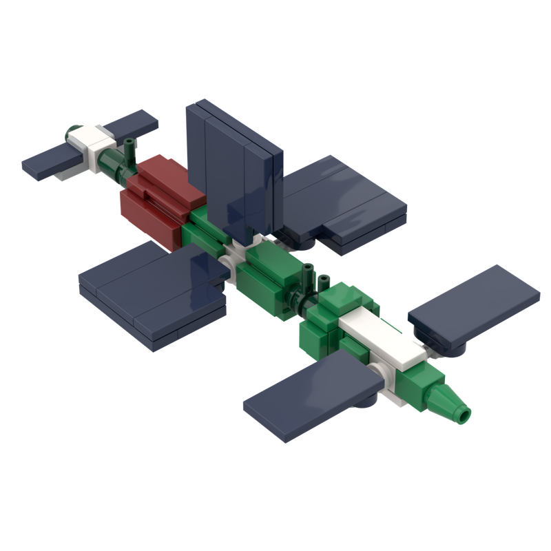 Lego Salyut 7 (1:220 scale - as ISS)