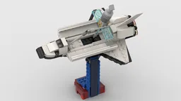 MOC - Space Shuttle 1:190 with exhibition stand