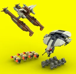 Wookiee Catamaran vs Droid Gunship - 1:144 Scale