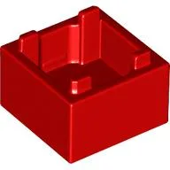 Container Box 2 x 2 x 1 [Plain] / Red