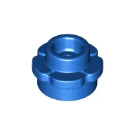 Plant, Flower, Plate Round 1 x 1 with 5 Petals / Blue