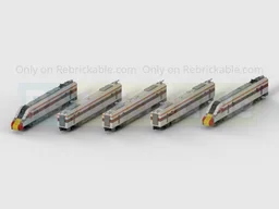 4-Wide Class 800/801 'Azuma' Five Carriage High Speed Intercity Train In LNER Livery