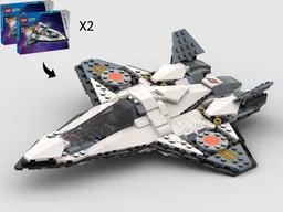 Galaxy Fighter (YF-23 Inspired) - Alternate Build of 2 x 60430 Interstellar Spaceship