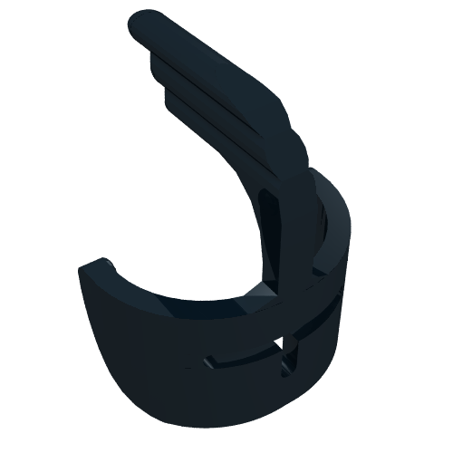 Lego Headwear Accessory Visor Grille and Feather / Black