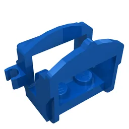 Animal / Creature Accessory, Saddle [Two Clips] / Blue