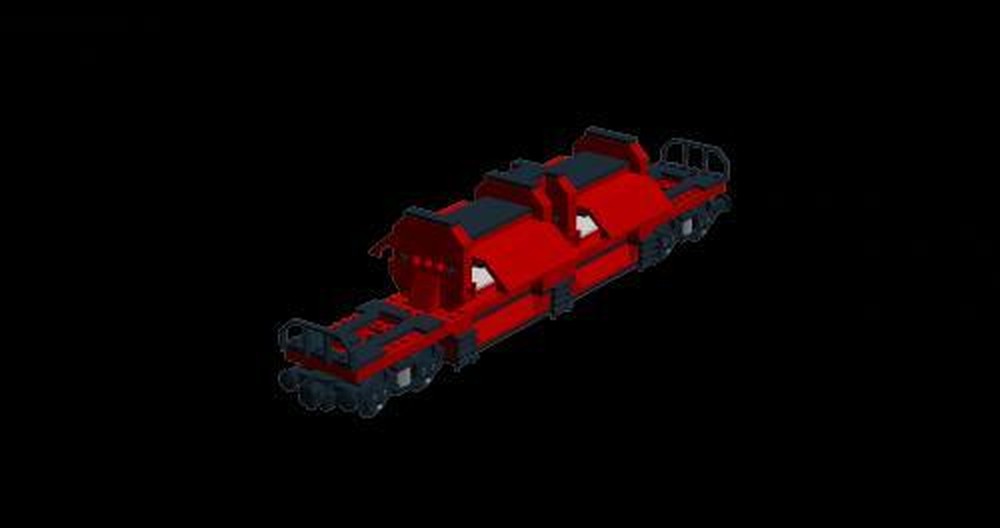 Lego Gravel and Container Carrier Wagon