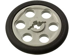 Technic Wedge Belt Wheel (Pulley) with Black Technic Wedge Belt Wheel Tire (4185 / 2815) / Light Gray