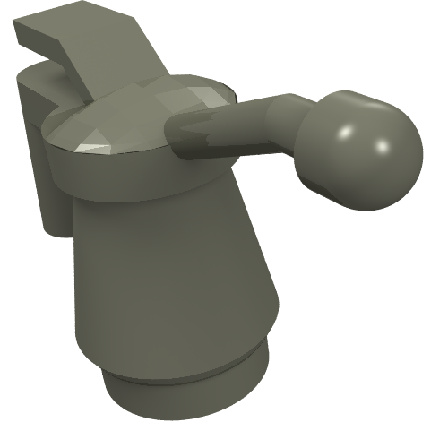 Lego Tool Oil Can [Smooth Handle] / Dark Gray