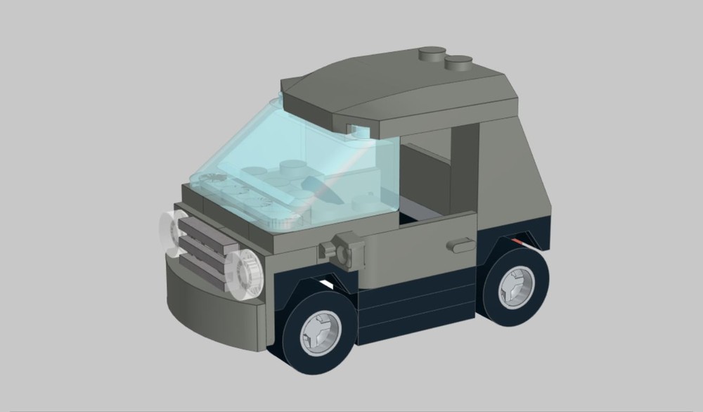 Lego 60258-1 Car - Dark Bluish Gray Body