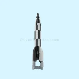 V2 rocket with launch stand