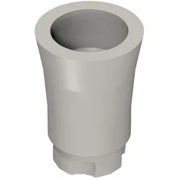 Plant, Palm Tree Trunk - Short Connector, Axle Hole with 2 Inside Prongs / Light Bluish Gray