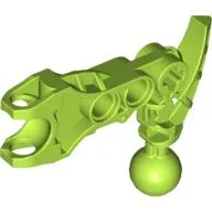 Large Figure Skeletal, Limb, Angular with Ball Joint and Ball Socket (Av-Matoran) / Lime