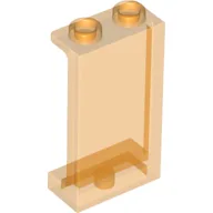 Panel 1 x 2 x 3 [Side Supports / Hollow Studs] / Trans-Orange