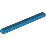 Lego Technic Beam 1 x 13 Thick / Dark Azure