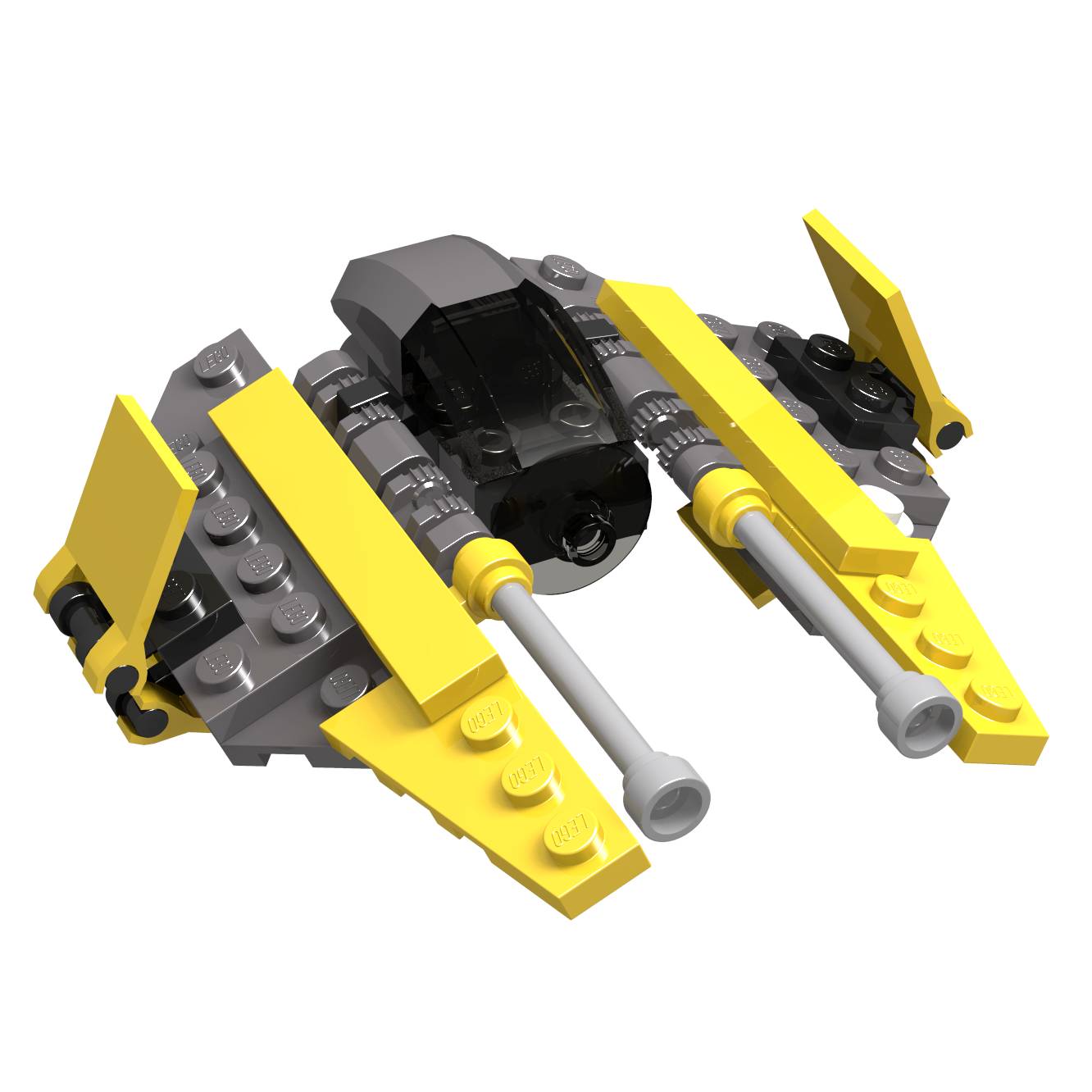 Lego Jedi Starfighter - Mini - Korean Duracell promo package with 8 AA batteries