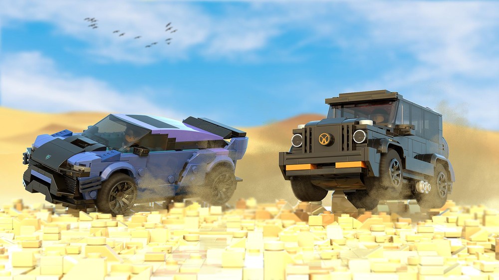 Lego S.C MOC- MANSORY Venatus Coupé EVO C & MANSORY Gronos EVO S (free download)