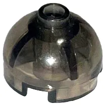 Brick, Round 2 x 2 Dome Top / Trans-Brown