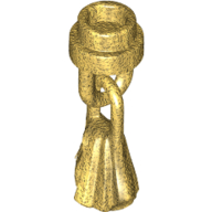 Lego Tassel with 1 x 1 Round Stud / Pearl Gold