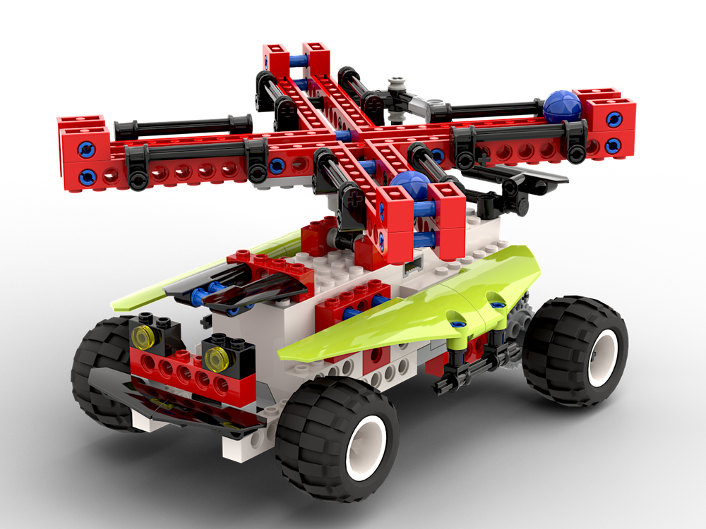 Lego Cross track Marble ball Car - Kinetic sculpture