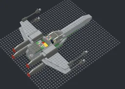 modified z 95 headhunter with astromech and s foils (The Wheel's security guard version)
