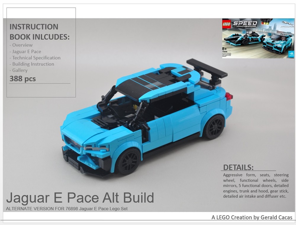 Lego Jaguar I-Pace alternate build version