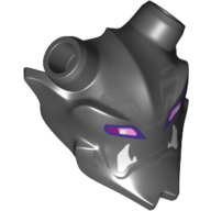 Lego Headwear Accessory Mask Ninjago Oni with Purple/Pink Eyes Print / Black