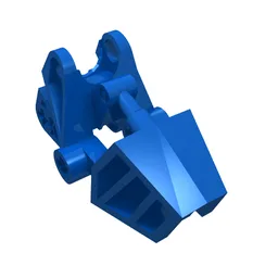 Large Figure Foot, with Ball Joint Socket 3 x 6 x 2 1/3 / Blue