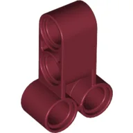 Technic Pin Connector Perpendicular Long / Dark Red