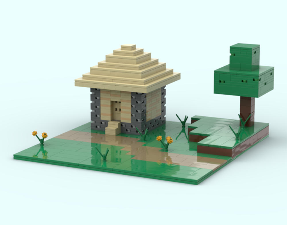 Lego MC Block-Accurate Village