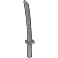 Weapon Sword / Katana / Shamshir with Capped Pommel [Square Guard] / Flat Silver