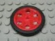 Technic Wedge Belt Wheel (Pulley) with Black Technic Wedge Belt Wheel Tire (4185 / 2815) / Trans-Neon Orange