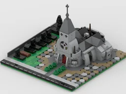 Microscale Church and Cimetery
