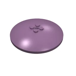 Dish 8 x 8 Inverted [Radar], Solid Studs, Rounded Anti-stud Underside / Sand Purple