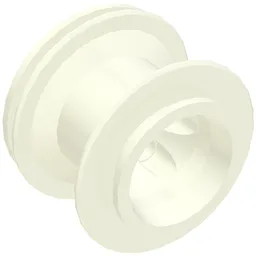 Wheel 43.2 x 28 Balloon Small with + Shape Axle Hole / White