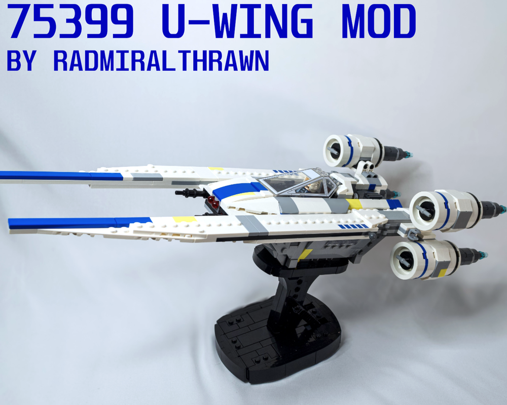 Lego 3 Passenger U Wing 75399 MOD with No Extra Parts!
