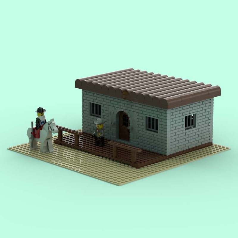 Lego Wild West Minifigure Scale Jail House Scene
